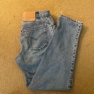 Vintage orange tan Levi’s jeans